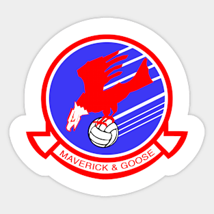 Mav & Goose Beach Volleyball Sticker